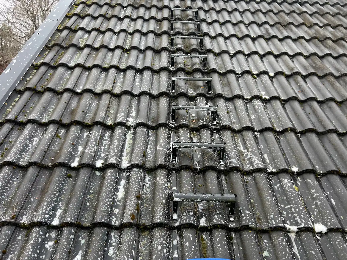 Katolle jää mekaanisen puhdistuksen jälkeen pieniä määriä sammalta joka kuolee torjunta-aineella