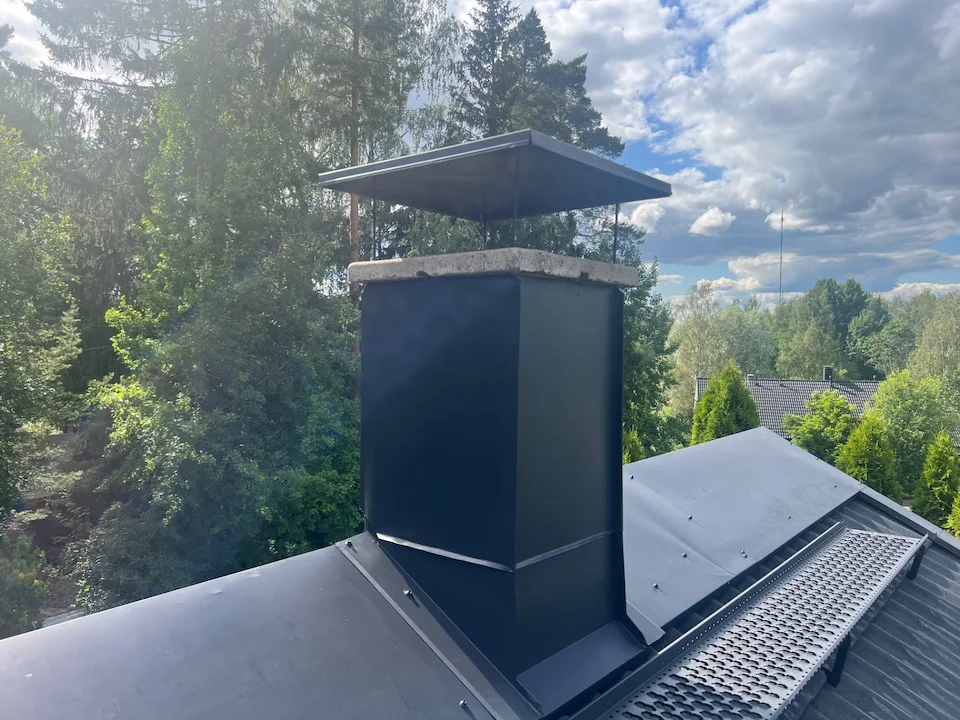 piipun ja pellityksien maalaus